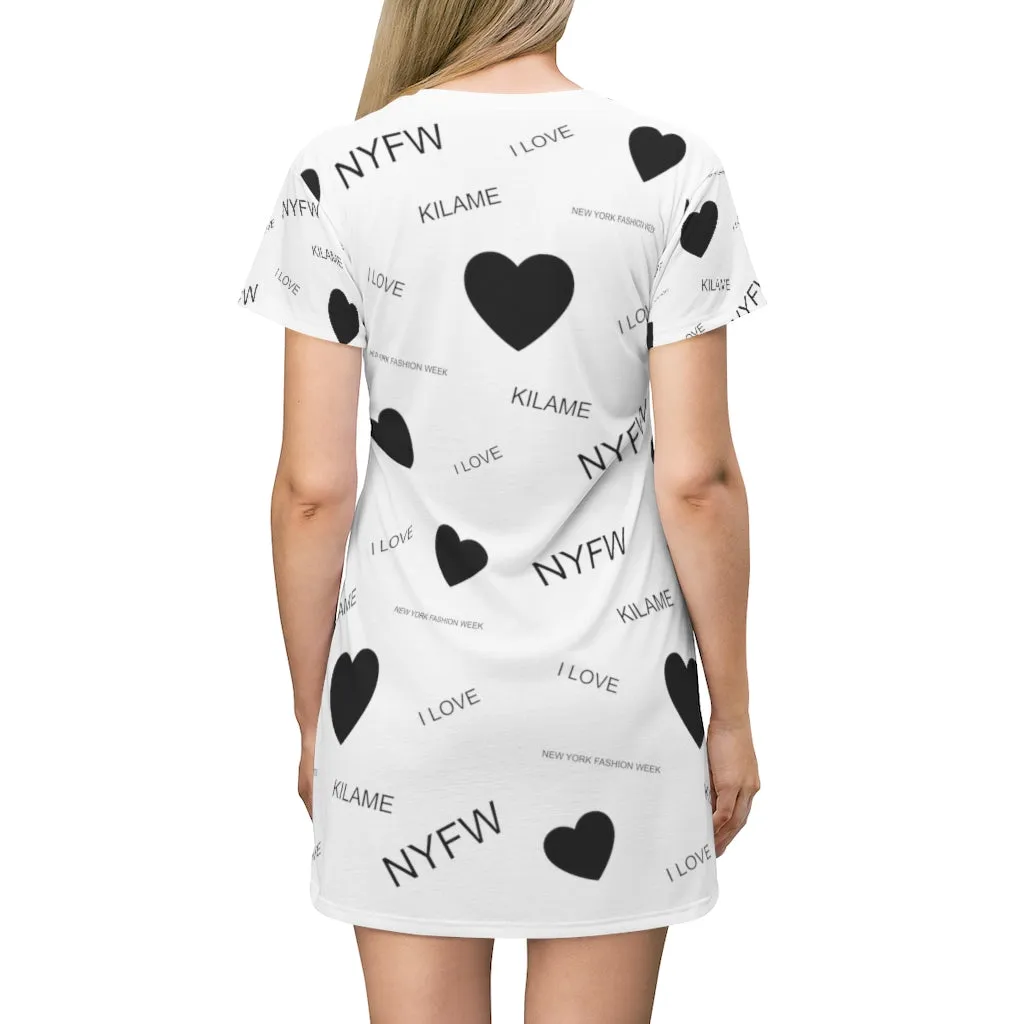 T-Shirt Dress 'I love NYFW'