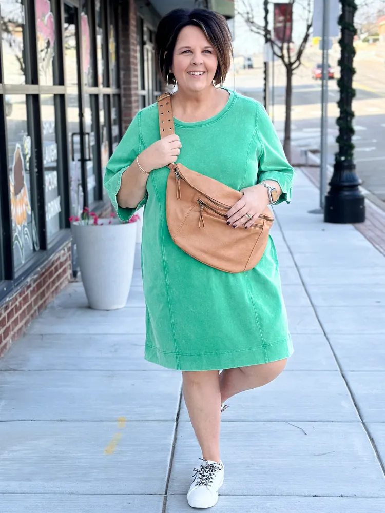 The Janie T-shirt Dress - Green