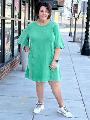 The Janie T-shirt Dress - Green