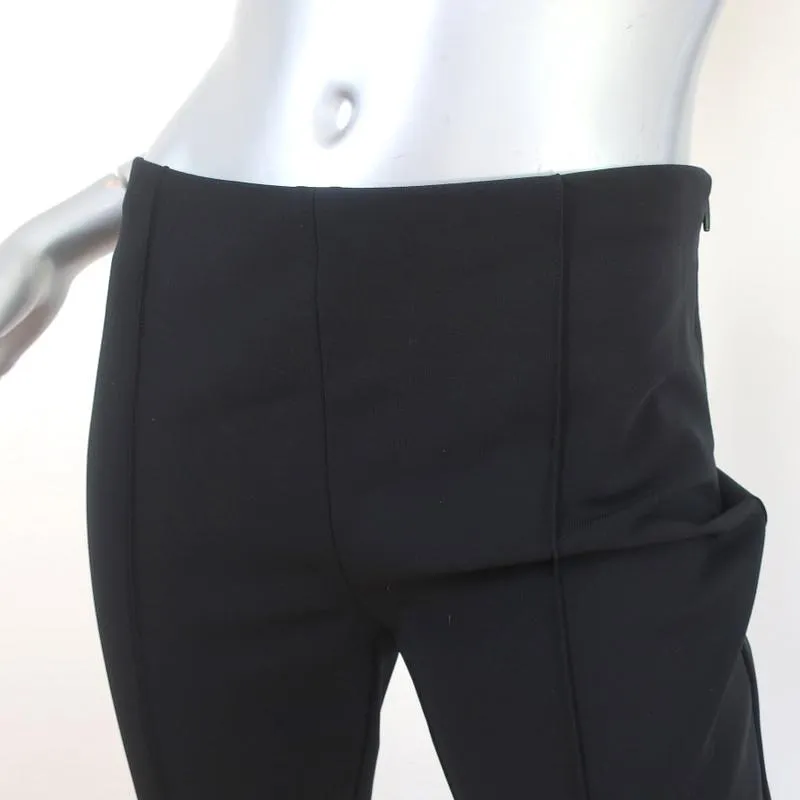The Row Cosso Cropped Pants Black Stretch Jersey Size Medium NEW