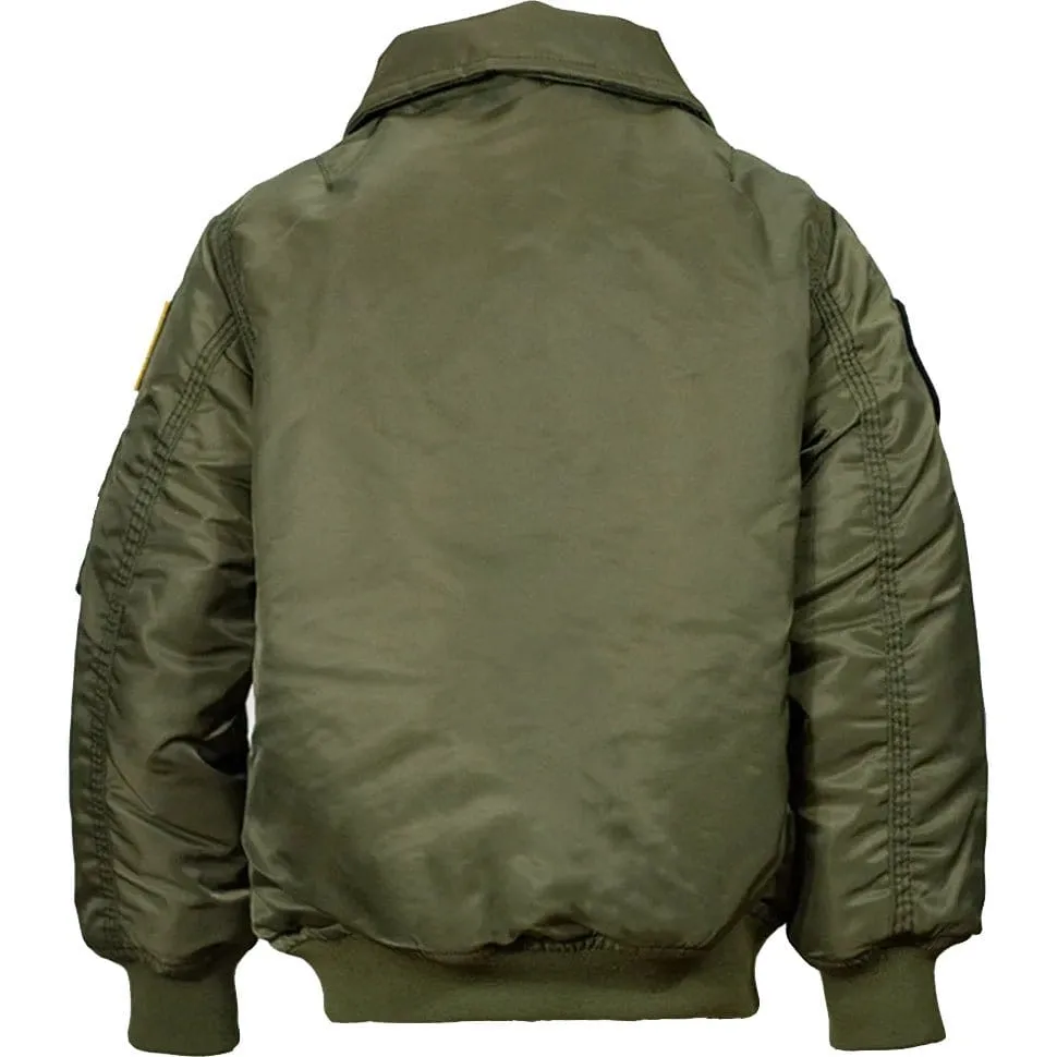 Top Gun Official Kids CWU-45P Nylon Jacket with Patches