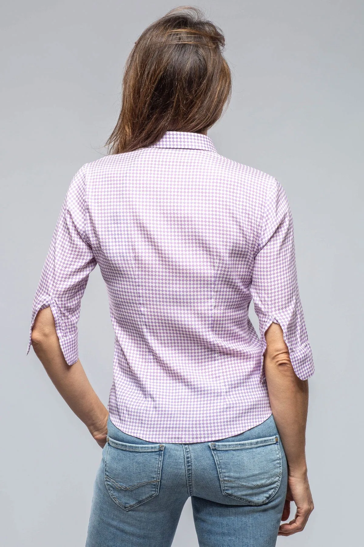 Vacanza 3/4 Silk Shirt In Lilac