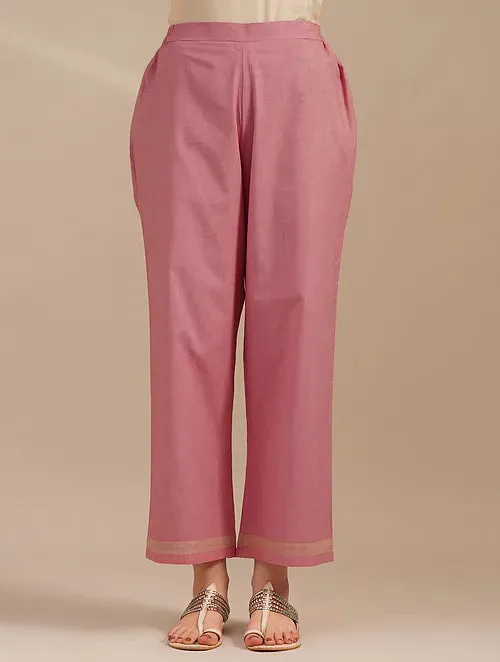 Valentine Red Linen Kurta And Cotton Pants