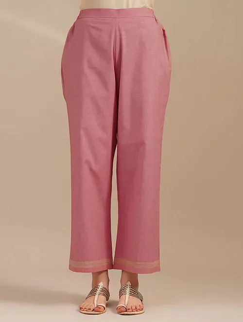 Valentine Red Linen Kurta And Cotton Pants