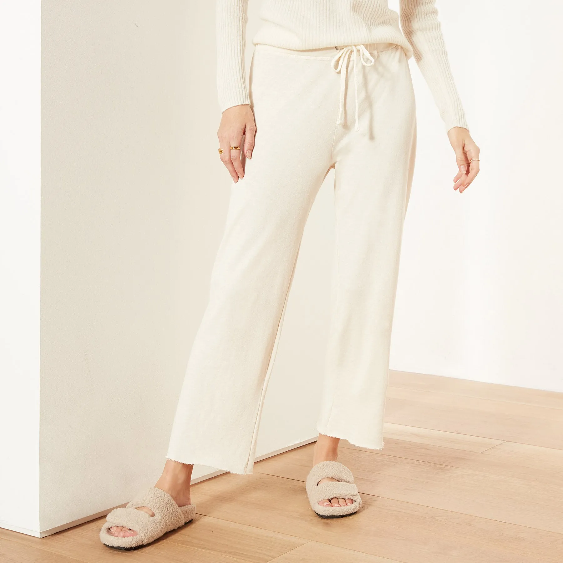Vintage French Terry Cutoff Sweatpant - Marshmallow