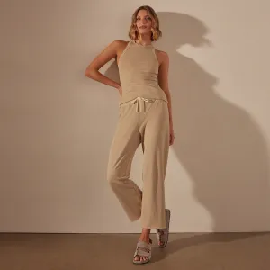 Vintage French Terry Cutoff Sweatpant - Sand Dune Pigment