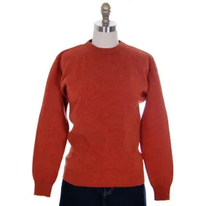 Vintage Sweater Cashmere 2ply Lord &Taylor Rust Color M 1980s
