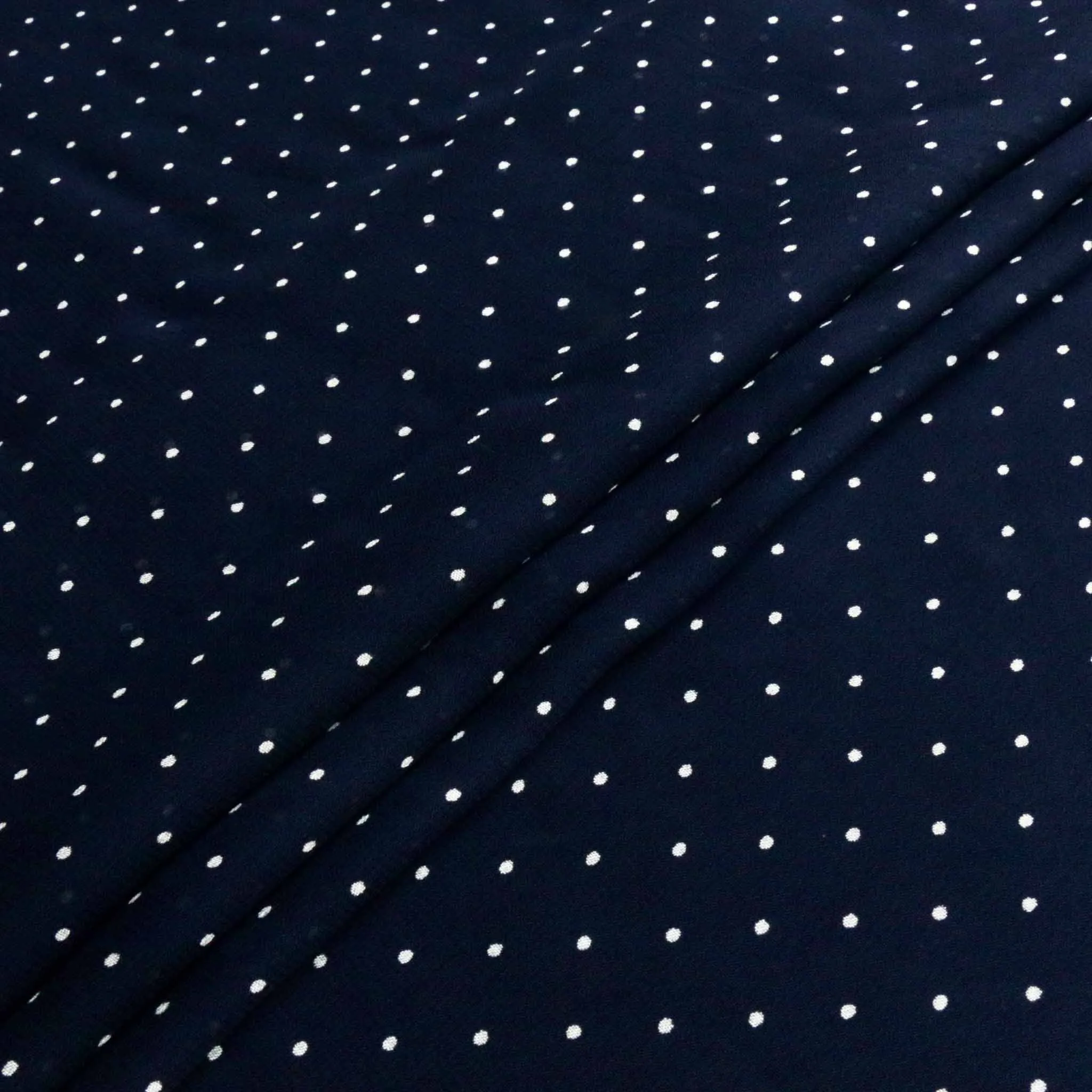 Viscose Chiffon Fabric - Navy blue