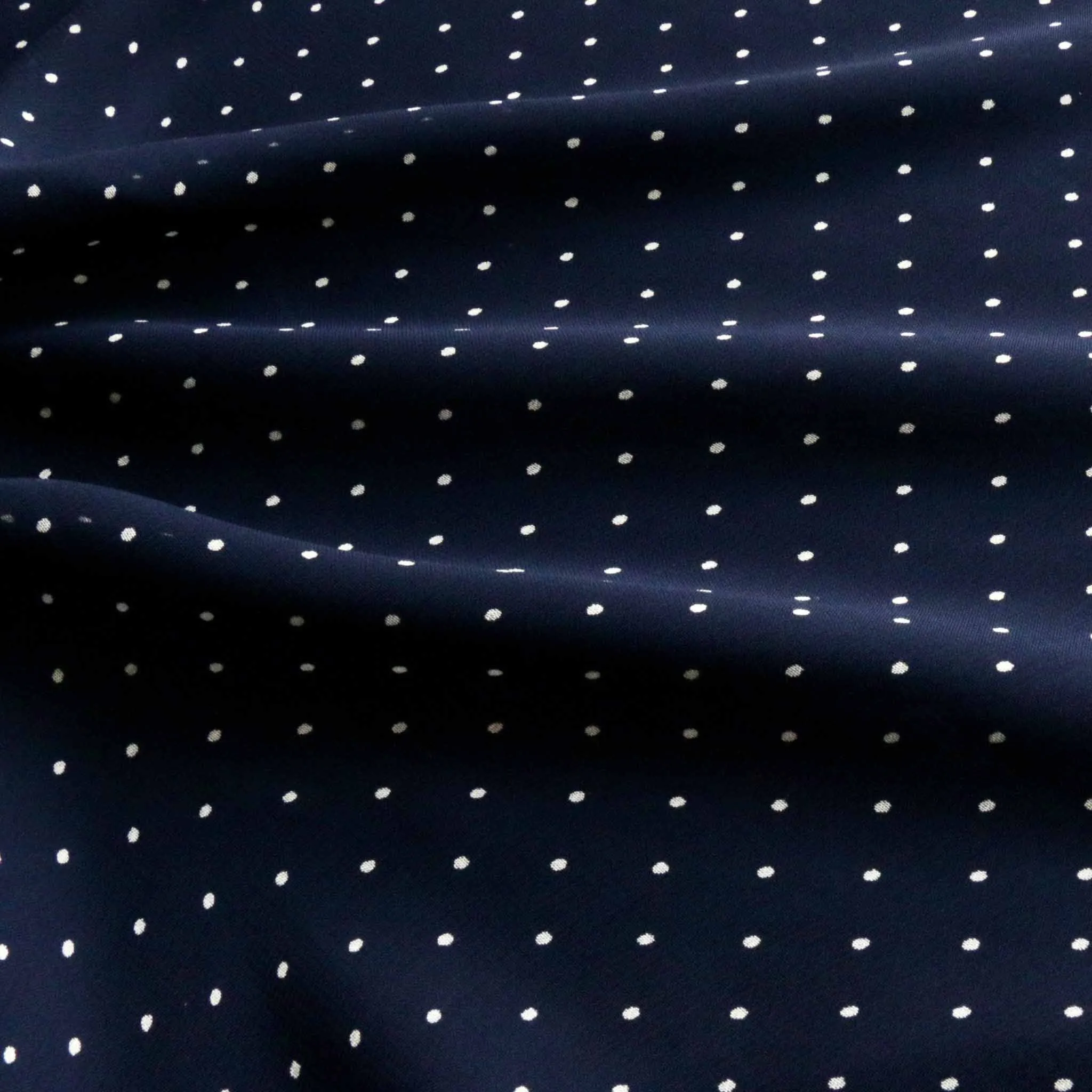 Viscose Chiffon Fabric - Navy blue