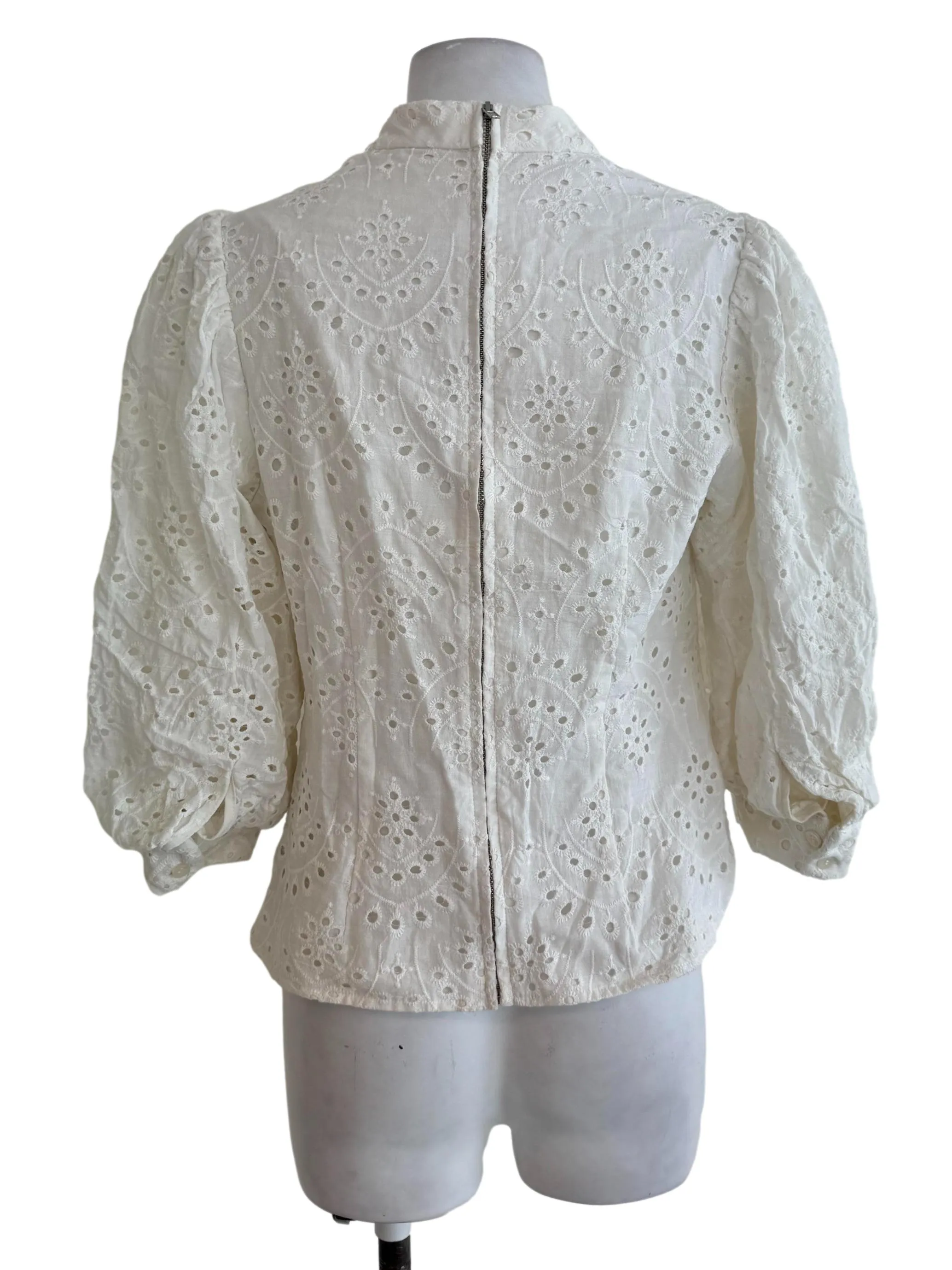 White Chiffon Gypsy Top