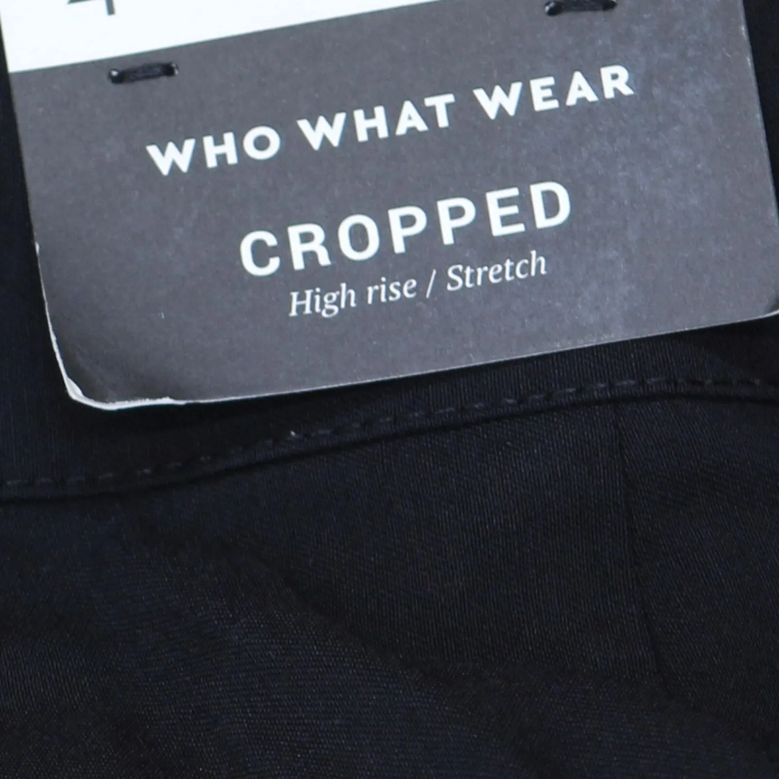 Who What Wear Women's Skinny Crop Pant Black 4 P-W041