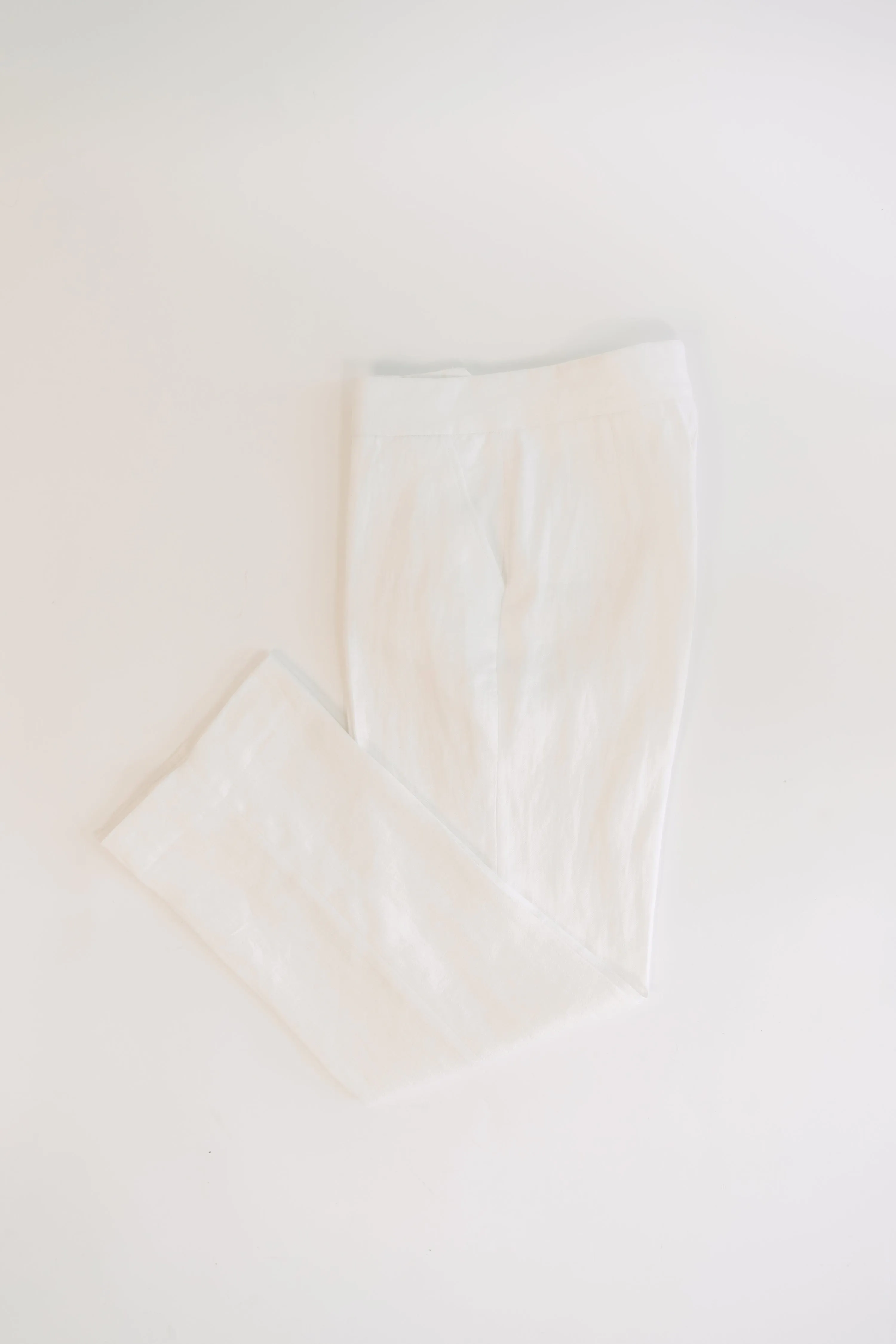 Women - Yacht White  Linen Pants