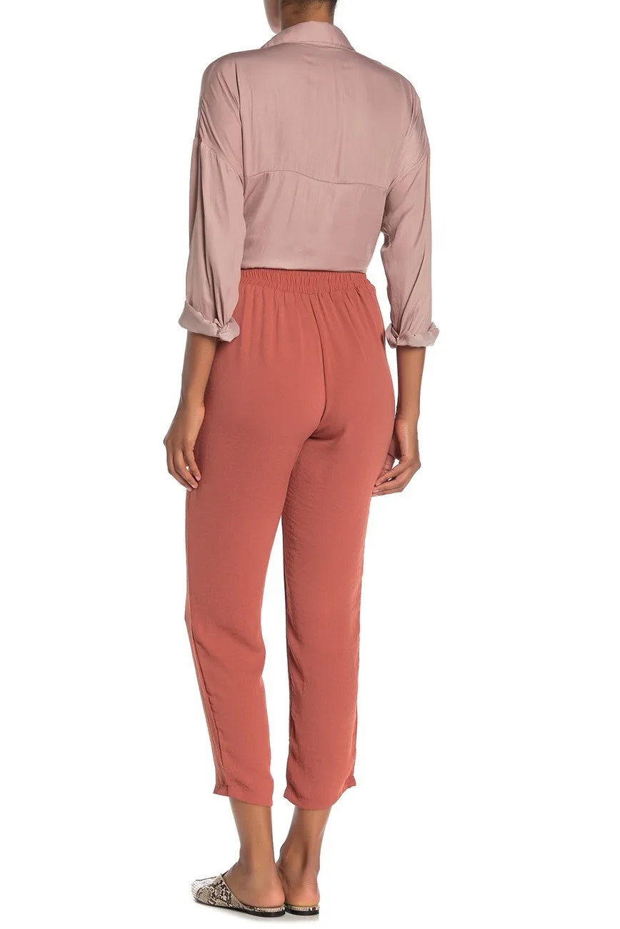 Women's Mustard Seed self tie Pant, perfect for summer, Clay, Size Large! Retails $50 
