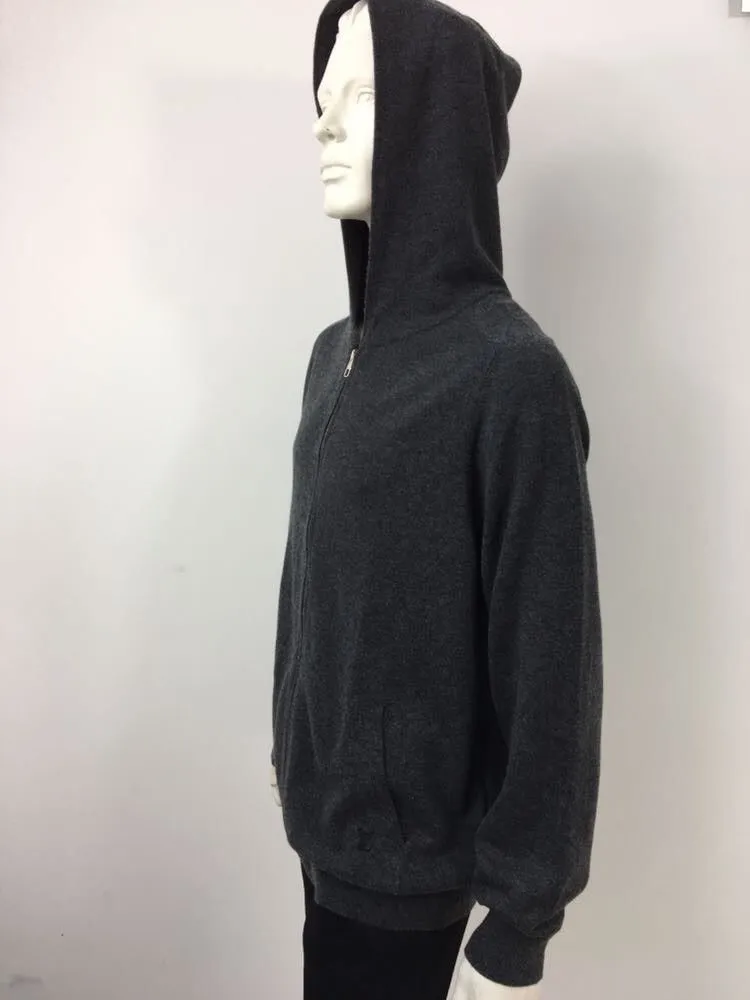 Zip Up Cashmere Hoodie