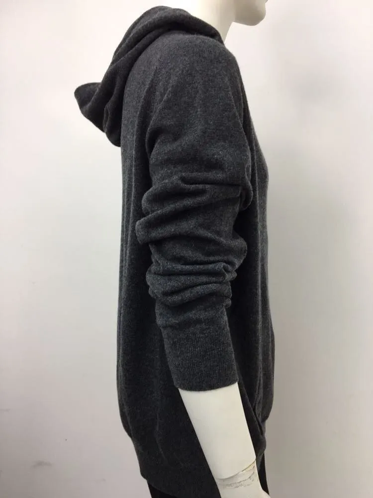 Zip Up Cashmere Hoodie