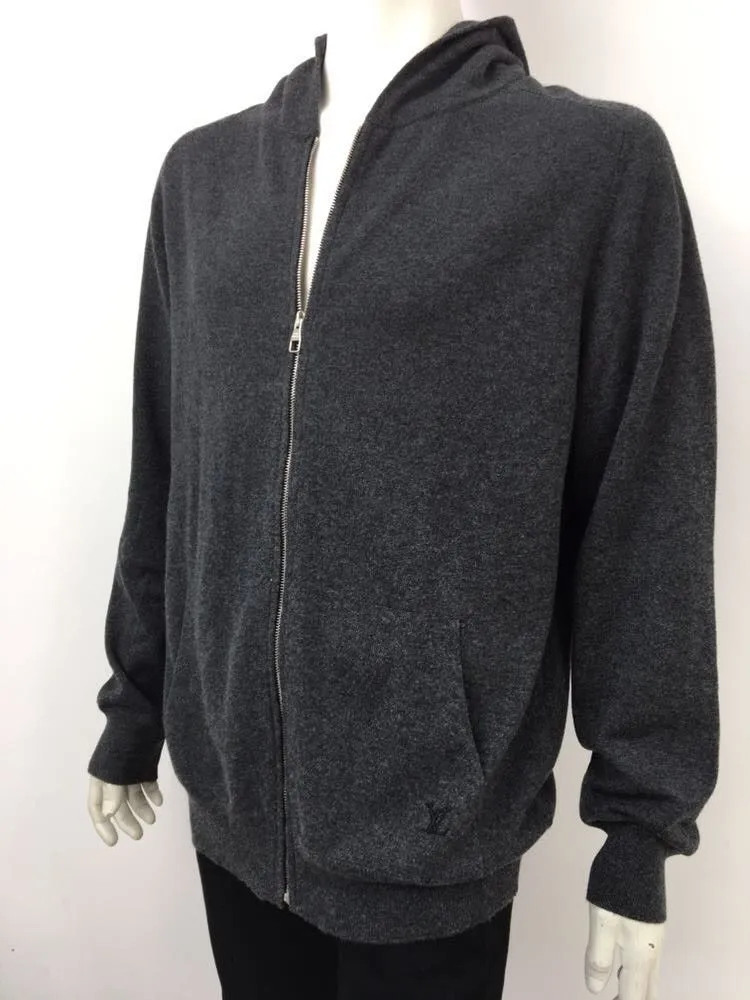 Zip Up Cashmere Hoodie