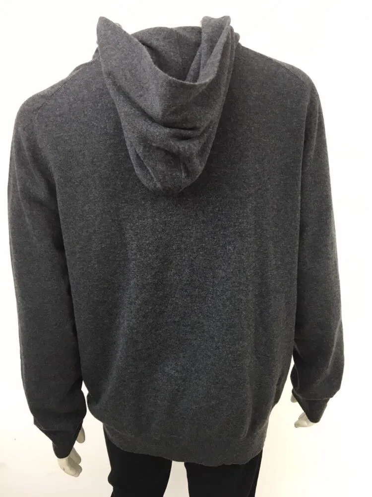 Zip Up Cashmere Hoodie