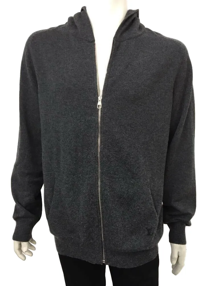Zip Up Cashmere Hoodie